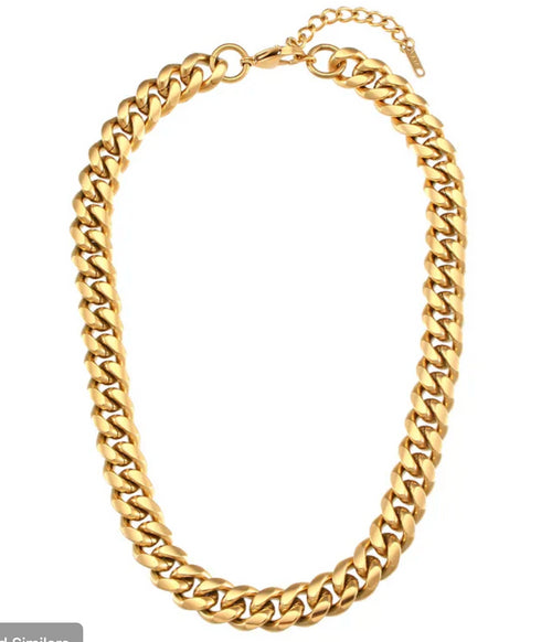 Thick Cuban Link Chain Necklace